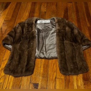 Elegant Brown Fur Jacket